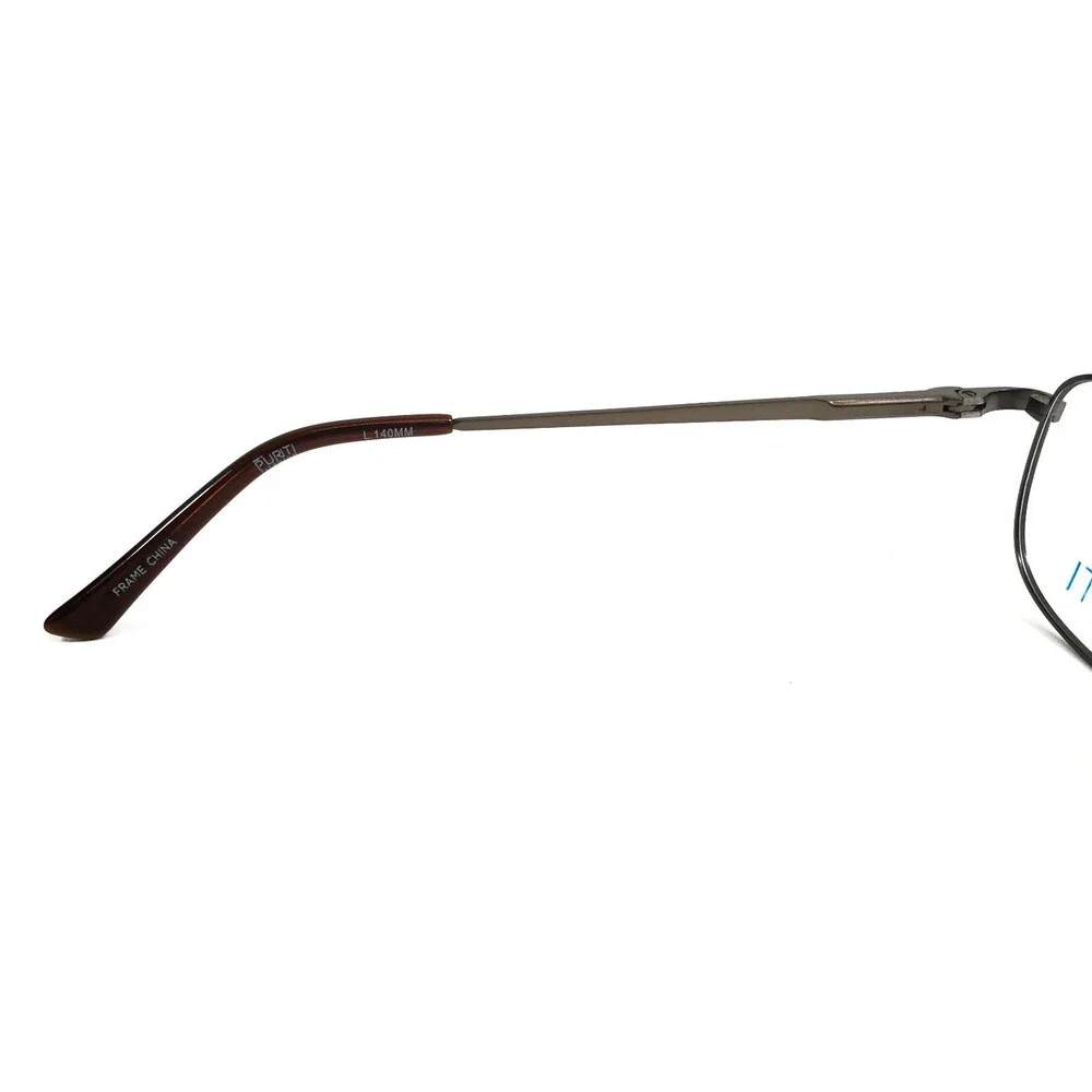Puriti Eyeglasses Frames PT5606 GOLD ANTIQUE Rectangle Wire Rim 53-18-140